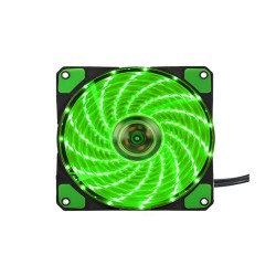Cooler Para Portátil Venled120g Verde 12v 120x120x25mm Com 15 Leds
