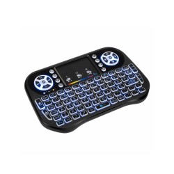 Teclado Touchpad Rebel Kom0973 Preto Usb 2.4ghz Sem Fios