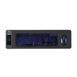 Tapete De Rato Rebeltec W400 Preto Com Carregador Wireless 10w