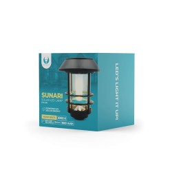 Luz De Led Solar Forever Light Fls-40 Preto 600mah 3000k