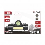 Lanterna De Cabeça Entac Ehl-3w-180r Preto 3w 120lm Cob+Smd