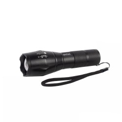 Lanterna Entac Efl-Zoom-Alu-Xhp Preto 10w 400lm Zoom Com Suporte Para Bicicleta
