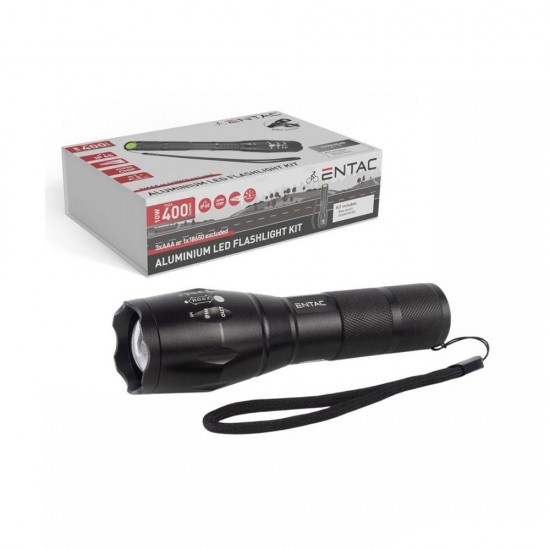 Lanterna Entac Efl-Zoom-Alu-Xhp Preto 10w 400lm Zoom Com Suporte Para Bicicleta Lanterna Entac Efl-Zoom-Alu-Xhp Preto 10w 400lm Zoom Com Suporte Para Bicicleta