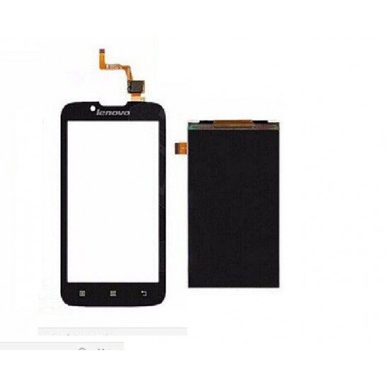 Touch+Display Com Frame Lenovo A328 4.5" Preto
