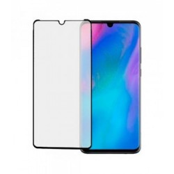 Protector De Pantalla De Cristal Templado Completo Huawei P30 Lite 6.15" Negro Anti-Estático