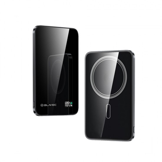Power Bank Blavec Bj02 Preto 5000mah 22.5w Wireless Magnético Power Bank Blavec Bj02 Preto 5000mah 22.5w Wireless Magnético