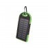 Power Bank Setty 2062 Verde 5000mah Com Painel Solar E 2 Usb