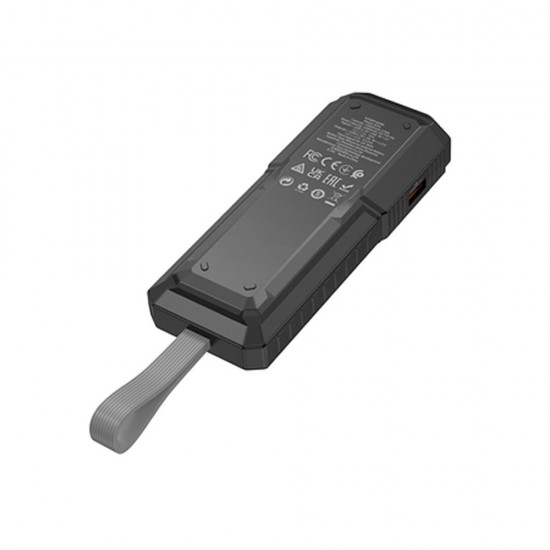 Power Bank Borofone Bj54 Preto 10000mah 20w 2 Input Usb/Usb-C Com Lanterna Power Bank Borofone Bj54 Preto 10000mah 20w 2 Input Usb/Usb-C Com Lanterna