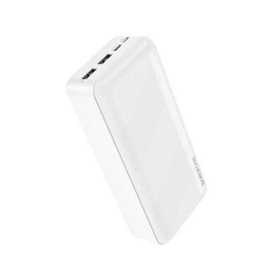 Power Bank Borofone Bj27b Branco 30000mah 2 Input Micro E Type-C/2 Usb Output