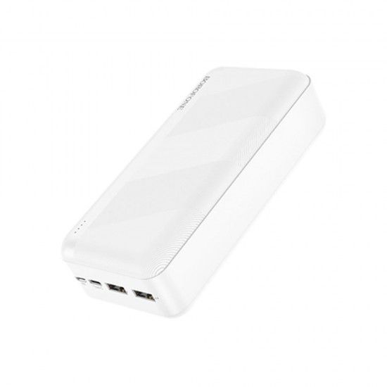 Power Bank Borofone BJ27B Blanco 30000mAh 2 Input Micro Y Type-C/2 USB Output