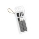 Power Bank New Science Dx125 Branco 5000mah 10w Com Cabo Usb/Usb-C/Lightning/Micro E Painel Solar Power Bank New Science Dx125 Branco 5000mah 10w Com Cabo Usb/Usb-C/Lightning/Micro E Painel Solar