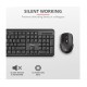 Teclado Com Rato Trust Ody Silent And Wireless Negro