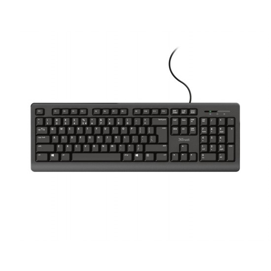 Teclado Usb Trust Primo Spill Resistant Negro