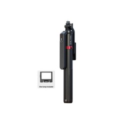 Selfie Stick Tripod Blavec Aluminium Fusion P08 Negro Con Mando A Distancia Y Lámpara 2,2m