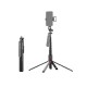 Blavec Aluminium Fusion P08 Black Tripod Selfie Stick With Remote Control and Lamp 2,2m