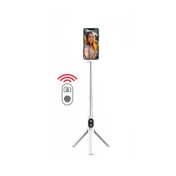 Blavec Coco P02 White Tripod Selfie Stick With Remote Control 0.7m