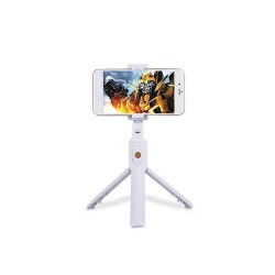 Selfie Stick New Science K07 Branco Com Tripé