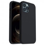 Funda De Silicona Apple Iphone 12/12 Pro Negro