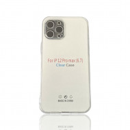 Capa Silicone Apple Iphone 12 Pro Max 6.7" Transparente Protetor De Camera