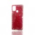 Capa Silicone Com Desenho Bling Glitter Samsung Galaxy A21s / A217 Rojo