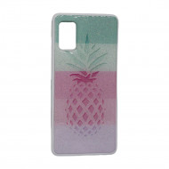 Capa De Silicone Duro Com Desehno Samsung Galaxy A41 Pineapple