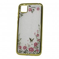 Capa With Flower Design Huawei Y5p Gold