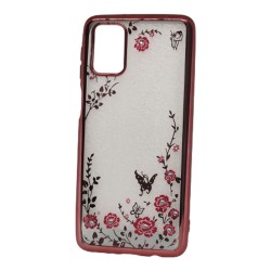 Capa With Flower Design Samsung Galaxy M31s Rose Gold