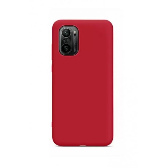 Silicone Cover Shining Gel Case Xiaomi Poco F3 Mi 11i Matt Red