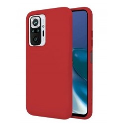 Silicone Cover Case Xiaomi Redmi Note 10 Pro Mat Red