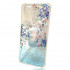 Capa Silicone Dura Com Desenho Brilhante Xiaomi Redmi 9 6.53" Azul Claro Flowers