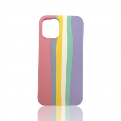 Cover Silicone Hard For Iphone 12 / 12 Pro Aquarela Design 1