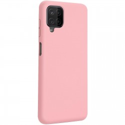 Capa De Silicone Samsung Galaxy A12 / A125 Rosa Robusta