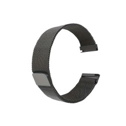 Pulseira New Science 20mm Preto Metal Com Íman