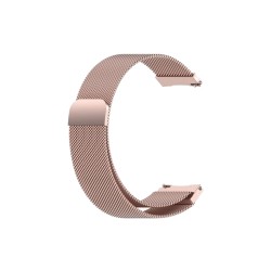 Pulseira New Science 22mm Rosa Dourado Metal Com Íman