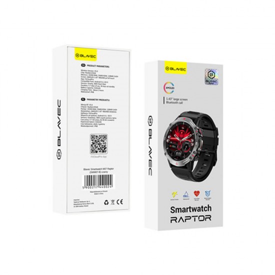 Smartwatch Blavec M07 Negro 49mm Con Función De Llamada Smartwatch Blavec M07 Negro 49mm Con Función De Llamada