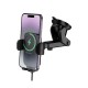Suporte Com Carregador Borofone Bh222 Preto 15w Wireless Para Para-Brisas Suporte Com Carregador Borofone Bh222 Preto 15w Wireless Para Para-Brisas