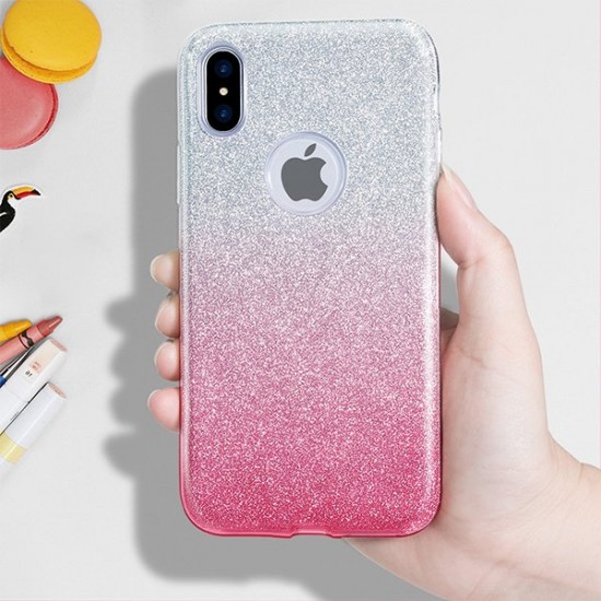 Cover Premium Bling Sparkling For Iphone Xs Pink