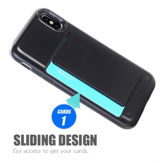 Cover Professional With Card Holder For Iphone Xs Max Preto