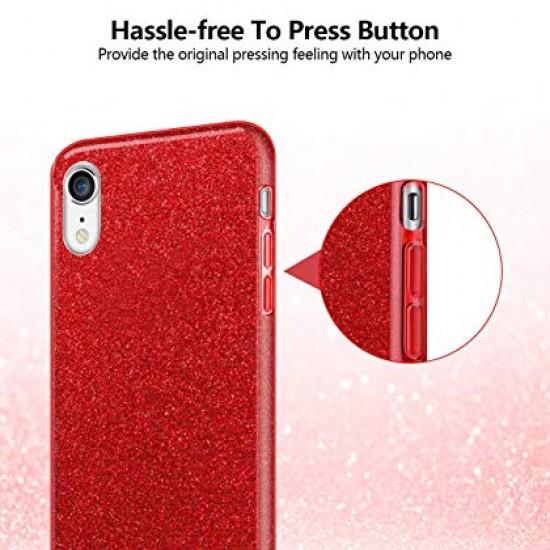 Cover Premium Bling Sparkling For Iphone Xr Red