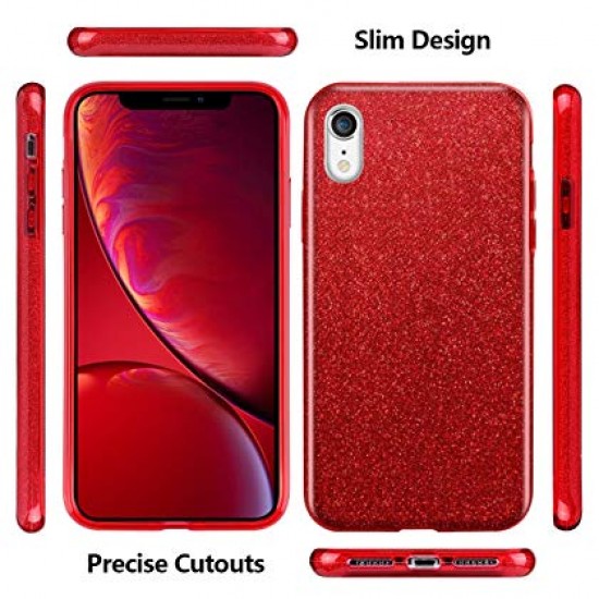 Cover Premium Bling Sparkling For Iphone Xr Red